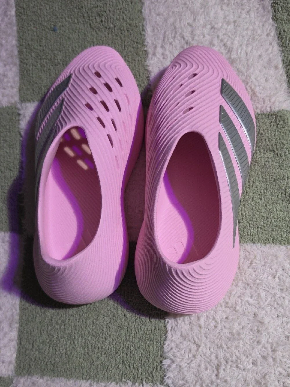 adidas Originals Kids Pink Slip-On Sandals